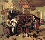 Jan Steen Canvas Paintings - In the Tavern